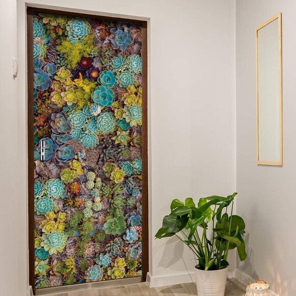 Nature Art Self Stick Vinyl Door Mural Sticker, Peel and Stick Removable Refrige - Picture 4 of 9